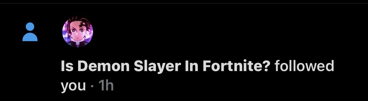 DS_X_FN_HG's tweet photo. NO WAY @Tanjir0Ackerman , the OG HYPE MAN has followed ME?! #BringDemonslayerToFortnite https://t.co/6FxDV7eR9Z