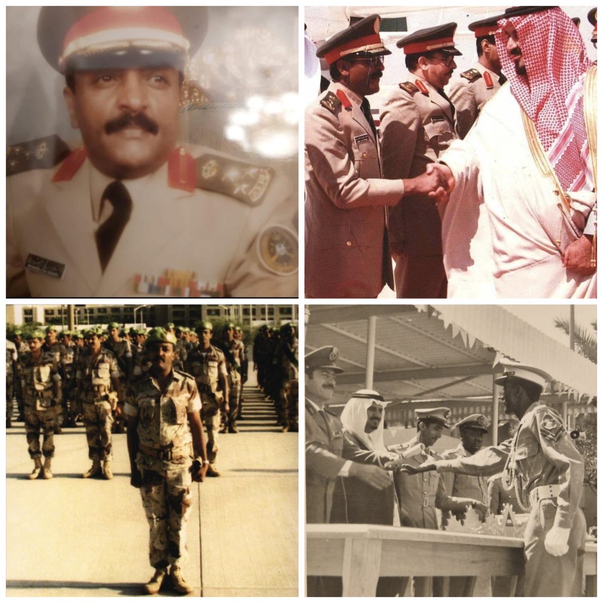 Dr_MousaMabrook's tweet photo. (أسماء في ذاكرة الوطن)🖌️🇸🇦

العميد/
مشعل بن تركي بن احمد السديري
1364 / 1445 (81) عاما .
رحمه الله.
١ ــ تخرج في كلية الملك عبدالعزيز الحربية سنة 1392 برتبة ملازم .
٢ ــ بعد تخرجه تم تعيينه في مدينة شرورة ضابط القاعده الجوية تسمى بالمفرزة ، مدرج طائرات C130 الحربية.
٣ ــ في سنة 1393 انتقل الى أمارة نجران في قيادة المنطقة .
٤ ــ في سنة 1394 انتقل الى مدينة الملك فيصل العسكرية في خميس مشيط برتبة ملازم أول وعمل مديرا لمكتب قائد المنطقة الجنوبية آنذاك اللواء / محمد بن صالح الحماد رحمه الله.
٥ ــ في سنة 1396 تم ابتعاثه إلى أمريكا لدراسة التاريخ العسكري والطبوغرافيا العسكريه.
٦ ــ في سنة 1401 عاد من أمريكا إلى مدينة الملك فيصل العسكريه بخميس مشيط برتبة نقيب وعين مدير ادارة التشغيل والصيانه والمسئول الأول عن الضيافه الملكيه ونادي الضباط.
٧ ــ في سنة 1405 تم ترقيته الى رتبة رائد وعين مديرا للفرع المالي وضابط الارتباط بين القوات العسكرية السعودية بالمنطقة الجنوبية والقوات العسكرية الباكستانية.
٨ ــ في سنة 1406 انتقل الى مدينة الملك خالد العسكرية في حفر الباطن شمال شرق المملكة ، وعمل بها في مناصب عدة لفترة سنوات وهي كالتالي :
* عين مديرا للشؤون العامة بمجموعة اللواء الملك عبدالعزيز العشرون وضابط ارتباط قوات درع الجزيرة لدول مجلس التعاون الخليجي.
* في سنة 1409 تم ترقيته الى رتبة مقدم وعين ركن إدارة كتيبة الاسناد الإداري في مجموعة اللواء الملك عبدالعزيز العشرون وقيادة قوات درع الجزيرة .
* في سنة 1410 عين ركن إدارة الكتيبة الثانية في مجموعة اللواء الملك عبدالعزيز العشرون وقيادة قوات درع الجزيرة.
* في سنة 1411 عين مساعدا لقائد الكتيبة الثانية في مجموعة اللواء الملك عبدالعزيز العشرون وقيادة قوات درع الجزيرة .
* شارك في حرب الخليج ام المعارك ، وسميت عسكريا (عملية درع الصحراء ) ، وكانت كتيبته من أول الكتائب التي دخلت الكويت وقامت بتطهير جنوب الكويت وصولا الى مدينة الاحمدي .
* في سنة 1412 عين قائدا للكتيبة الثانية بالانابة في مجموعة اللواء الملك عبدالعزيز العشرون وقيادة قوات درع الجزيرة.
* في سنة 1413 تم ترقيته إلى رتبة عقيد وعين ضابط الافراد وركن استخبارات قيادة المنطقة الشمالية بالتكليف.
٩ _ في سنة 1414 تم نقلة الى مدينة الجبيل الصناعية وتعيينه قائدا لكتيبة المشاة الخامسة لحراسة المصانع في مدينة الجبيل من بعد حرب الخليج.
١٠ ــ في سنة 1415 تم نقلة الى مدينة شروره وعين ركن إدارة قوة شروره التكتيكية .
١١ ــ سنة 1416 تم نقلة الى مدينة الرياض قائدا للكتيبة الثانية في الحرس الملكي.
١٢ _ في سنة 1417 تم ترقيته الى رتبة عميد وعين مساعدا لمدير إدارة الإحصاء والمستلزمات العسكرية بقيادة القوات البرية الملكية السعودية.
١٣ _ في سنة 1419 رشح ملحق عسكري في جمهورية الصين برتبة لواء وتم ولظروفه الخاصه لم يتمكن من تحقيق ذلك  واحيل على التقاعد بناء على طلبه.

* كلف بمهام أعمال عسكرية في بعض المناطق مثل تبوك ورفحاء والخفجي والرقعي والخرخير .
* ⁠
الاوسمه والانوطة والميداليات :
1/ وسام التقدير العسكري من الملك فيصل.
2/ نوط درع ألجزيره.
3/وسام التقدير الإماراتي.
4/ نوط الخدمه العسكريه للمره الرابعه.
5/ نوط تحرير الكويت.
6/ نوط المعركه(عاصفة الصحراء).
7/ وسام التقدير الكويتي.
8/ نوط الذكرى المئويه.
9/ ميدالية الاستحقاق.
في تاريخ شهر رجب 1445 توفي عن عمرٍ يناهز 81 سنه بعد معاناة طويلة من المرض وبعد رحلة مليئه بالكفاح لخدمة دينه ومليكه .
رحمك الله يا أبا خالد

ذكرى رحيل الصديق الصادق الصدوق/
العميد مشعل بن تركي بن أحمد السديري..
عليه من الله شآبيب رحمته وواسع غفرانه وكريم رضوانه🕋🪷

(الوداع المر)🥲

الست ترى الأحبةَ حين غابوا 
وجد بهم عن الدنيا الرحيلُ
مضوا عن هذه الدنيا سراعاً
فما فيها للقياهم سبيلُ
وتبعدني مطايا الحزن عنهم
كما ابتعد الصدى مما نقول
وتدنيني خيولُ الخلمِ منهم 
وكم تدني من الحلمِ الخيولُ
فراقٌ لا يهونُ على محبٍ
رأى أطيافَ محبوبٍ تزولُ 
وكم قمراً لنا في كل حينٍ
يغيبهُ عن النورِ الأفولُ
لنا في رحمةِ اللهِ رجاءٌ 
بهِ في كل ناحيةٍ نجولُ.

واستغفر الله من كلمةٍ نفث بها قلم أو زلةٍ ندّ بها اللسآن في غفلةٍ من غفلات العقلِ حُمقاً أو جهلاً أو غرورا

(رُحماك)🕋
كتبه الفقير إلى عفو ربه
موسى بن علي مبروك عسيري
ربيع الثاني ١٤٤٨هـ
سبتمبر2026 م