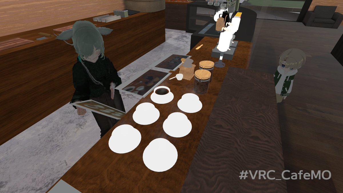 8782Greencurry's tweet photo. おはよー
#VRC_CafeMO
#VRChat #VRCイベント https://t.co/BBPtLDI46J