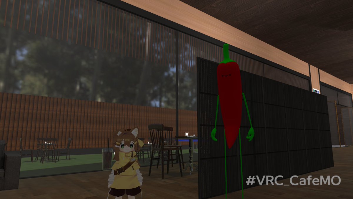 8782Greencurry's tweet photo. おはよー
#VRC_CafeMO
#VRChat #VRCイベント https://t.co/BBPtLDI46J