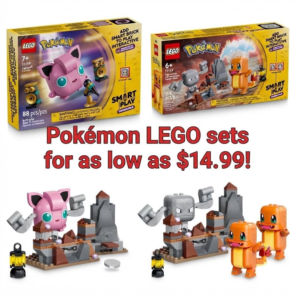 realballadolla's tweet photo. Pokémon Lego sets for as low as $14.99! https://t.co/TQb7WXOiyD #ad #walmartpartner #pokemon #lego #toys https://t.co/bQWlxIe6Ti