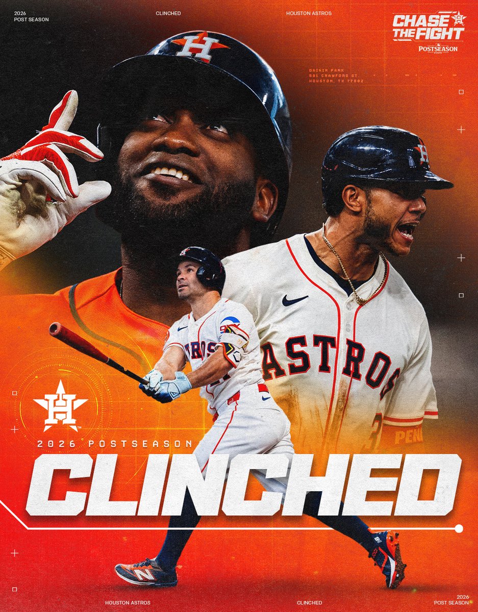 astros's tweet photo. TICKET. PUNCHED. https://t.co/y4lHvVleK5
