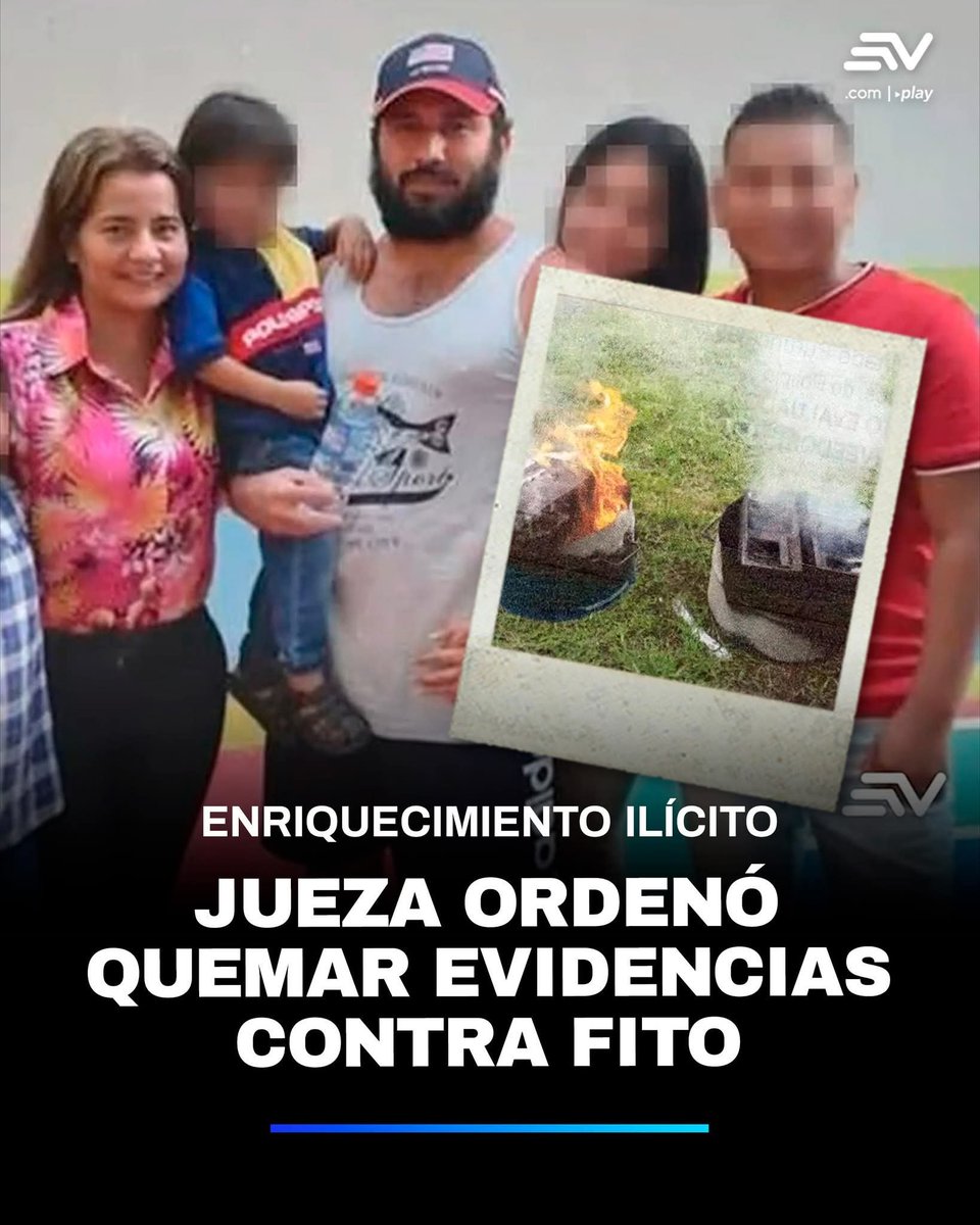 AlmaMiaEcu's tweet photo. Si aquí la familia de Fito quedó libre cuando los deportaron de Argentina y de paso los jueces hicieron quemar las evidencias contra él.

Puro show. https://t.co/CPAP7wFdI3