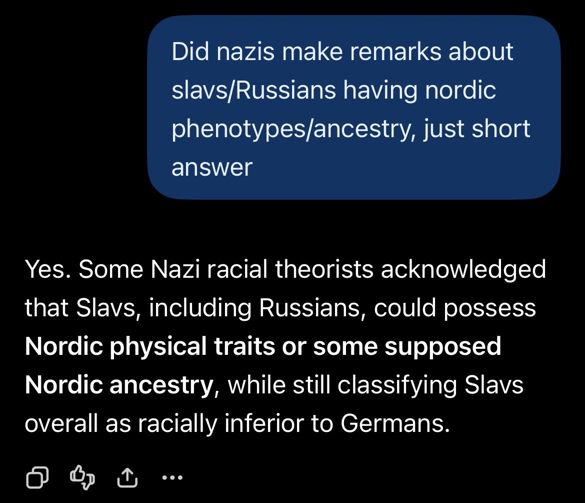 NatureEnjoyer88's tweet photo. @TajikTuranist Well then it would only make sense why they don’t actually hate Russians/slavs, since there are a bunch of slavs with nordid phenotypes or ancestry. 

They didn’t consider them equal, but considering them aryan people nontheless. In documents too regarding occupied territories. https://t.co/mcGllrTh4M