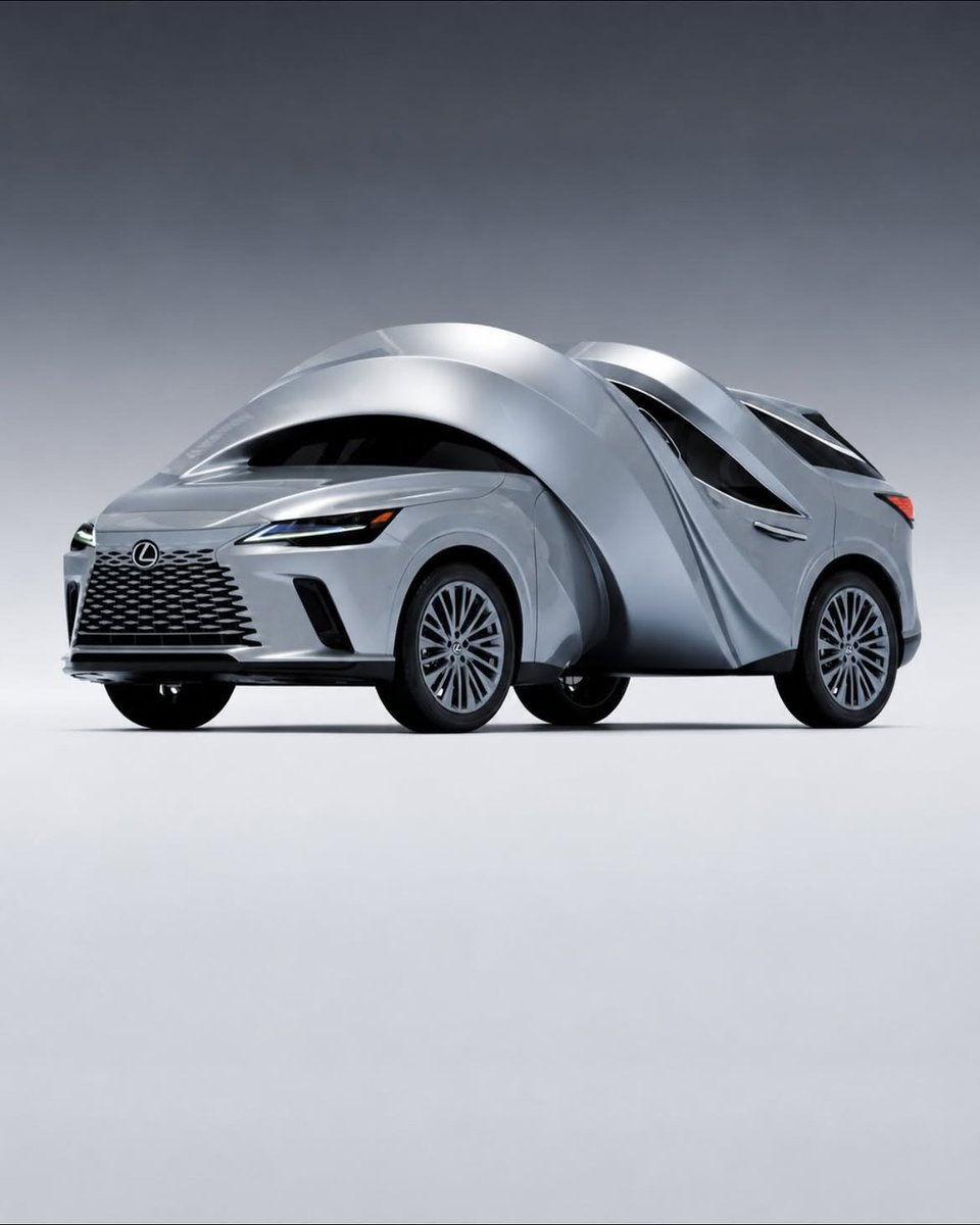 avntspace's tweet photo. MSCHF turned two Lexus vehicles into full-size sculptures for MOTOMORPHOSIS. https://t.co/ow2tJIQBUd
