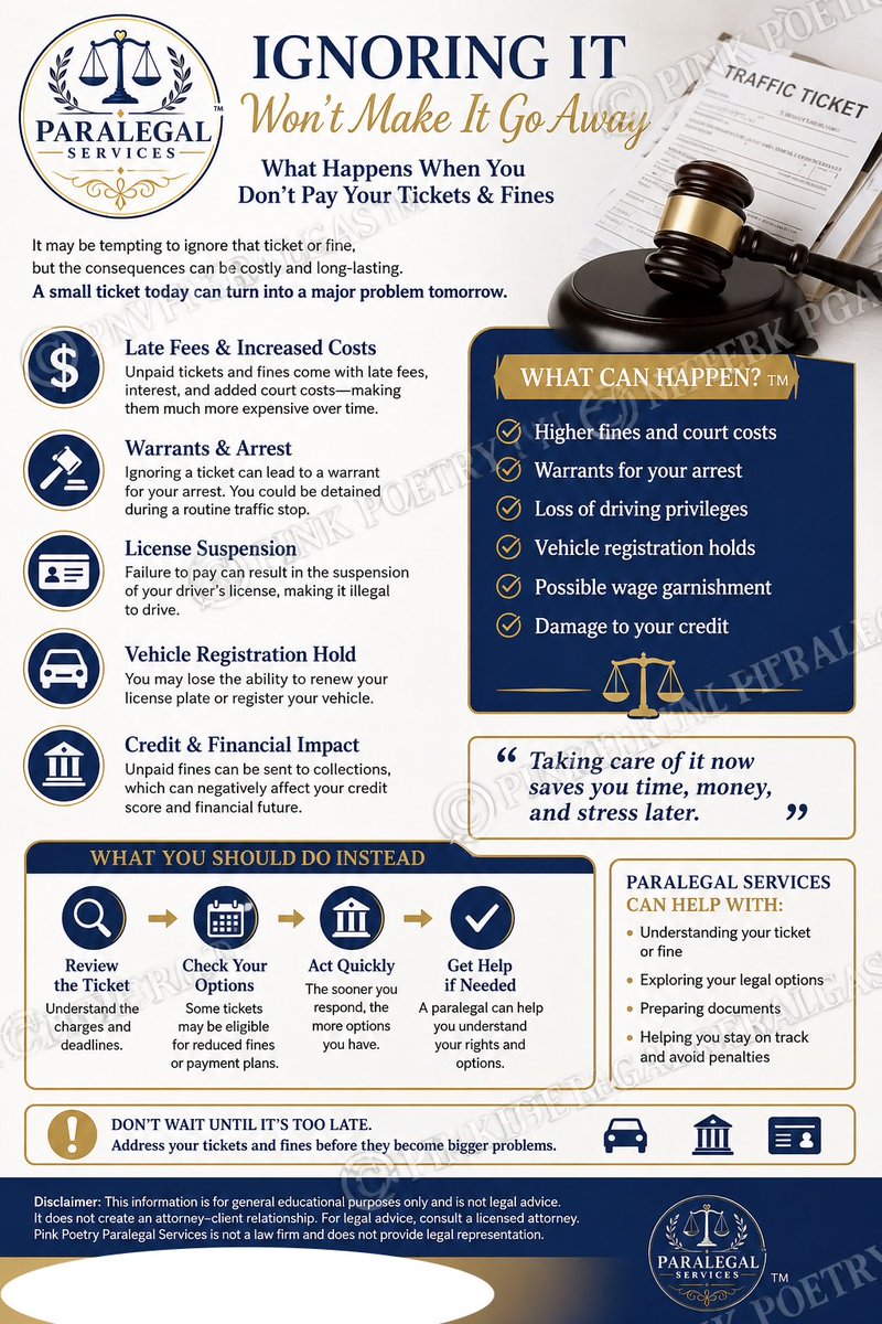 paralegalServss's tweet photo. A quick educational note about what happens when you don’t pay 😳
#paralegalservices 
#crime
#crimenews
#arrested https://t.co/gST66SWJ67