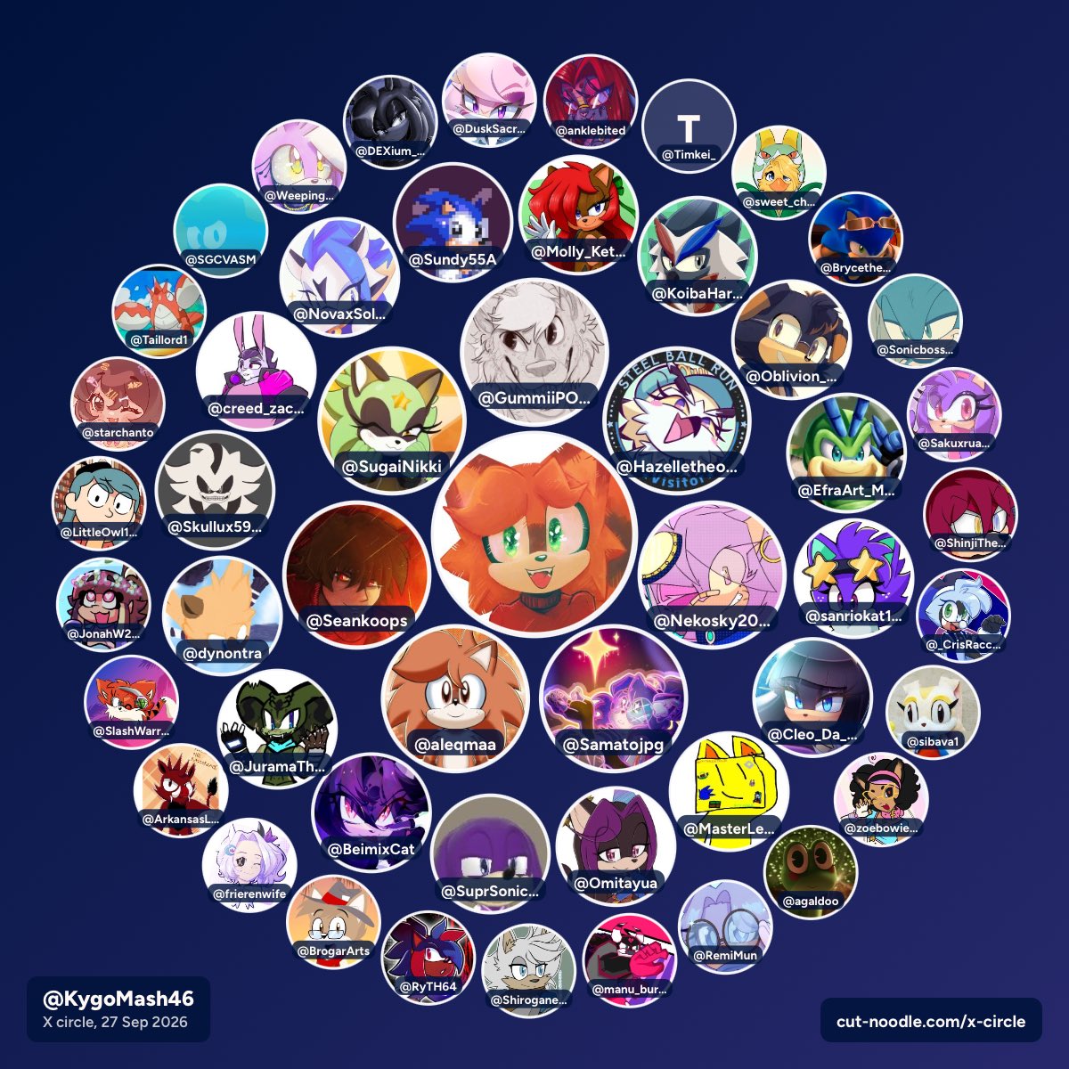 KygoMash46's tweet photo. Here’s a fun interaction circle I thought I’d try out!💜💜🧡🧡
Say hi if you see yourself there🧡🧡💜💜
Love you all!🧡🧡🧡💕💕💕 https://t.co/nuJIr8LkVG