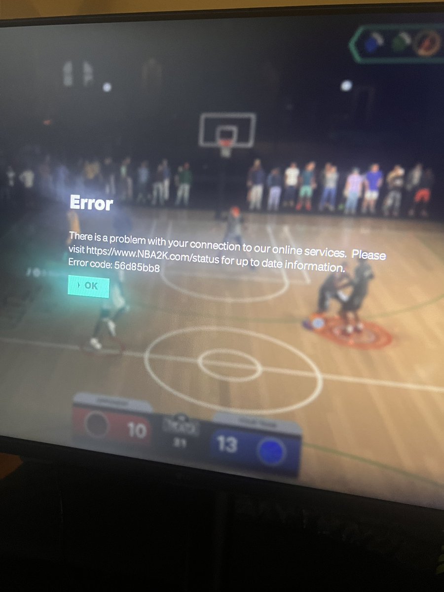 itsDaveysLife's tweet photo. @2k @2KSupport I’m still getting this message nearly every damn game I play online… You guys don’t seem to respond https://t.co/nEWdoSo648