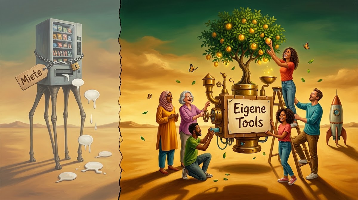 nevercodealone's tweet photo. Im Meeting treten fünf Chatbots gegeneinander an, und am Ende gewinnt keiner.

Wir bauen lieber eigene Tools: eine Logik für alle, eigenes Know-how, eigene Software.

https://t.co/vrDrVPKlcG https://t.co/763fBSm3BN