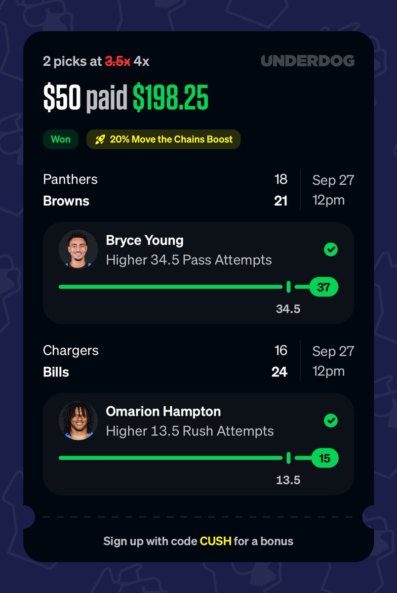 CushPlayerProps's tweet photo. 2H LIVE NFL BAAAANGGGG✅✅✅✅

We’ve been CRUSHING on UD 🐕

Stop missing out, VIP up to 50% off!🤑👇 https://t.co/HZdyh5AeEq