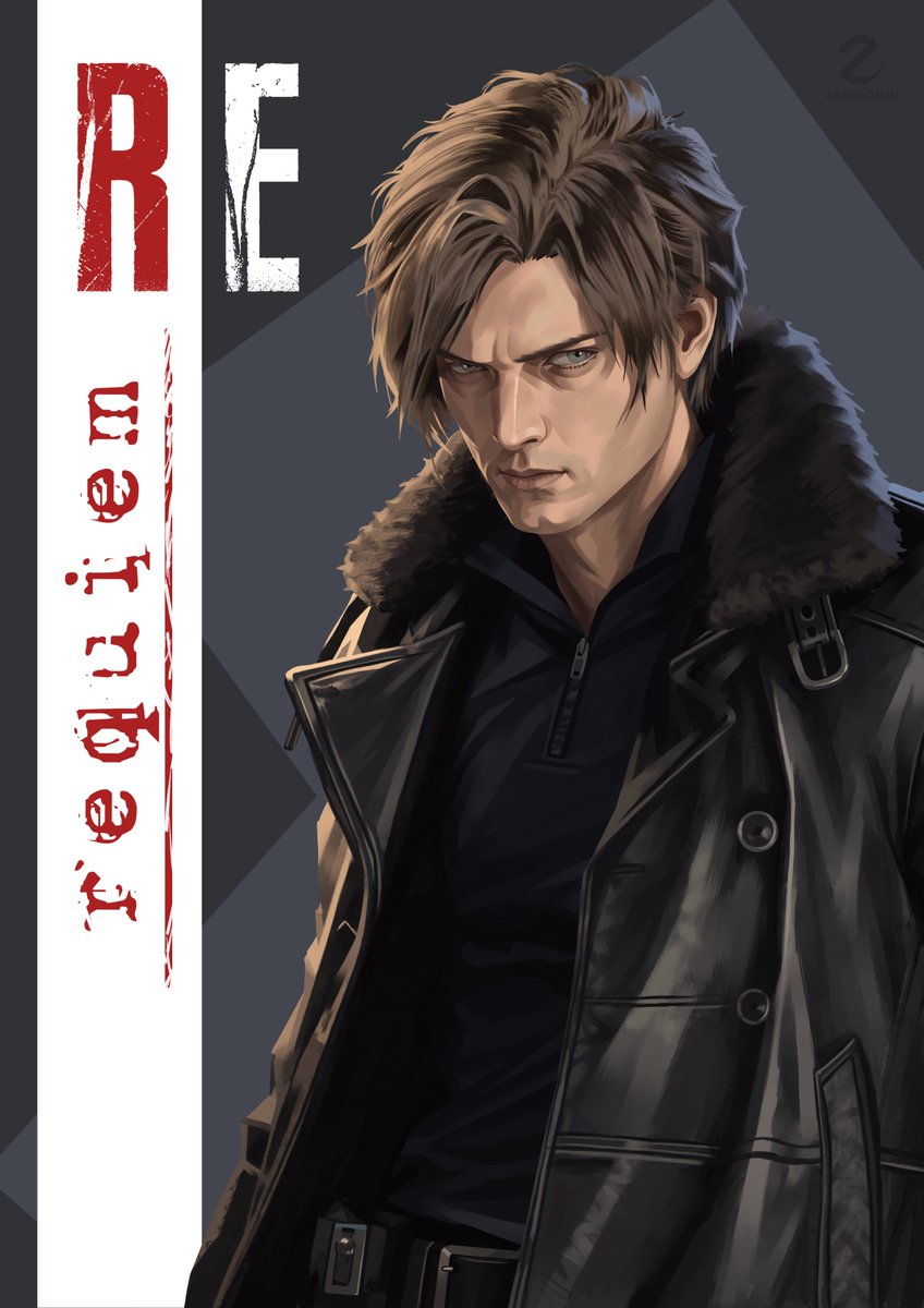 San_TheLizard's tweet photo. It was high time I drew Leon S. Kennedy! I’d been wanting to draw him ever since *Resident Evil: Requiem* came out... and I finally did it! :D

(I just love painting human characters)

#Leon #ResidentEvil📷 #REBHFUN https://t.co/aMuoch6qOL
