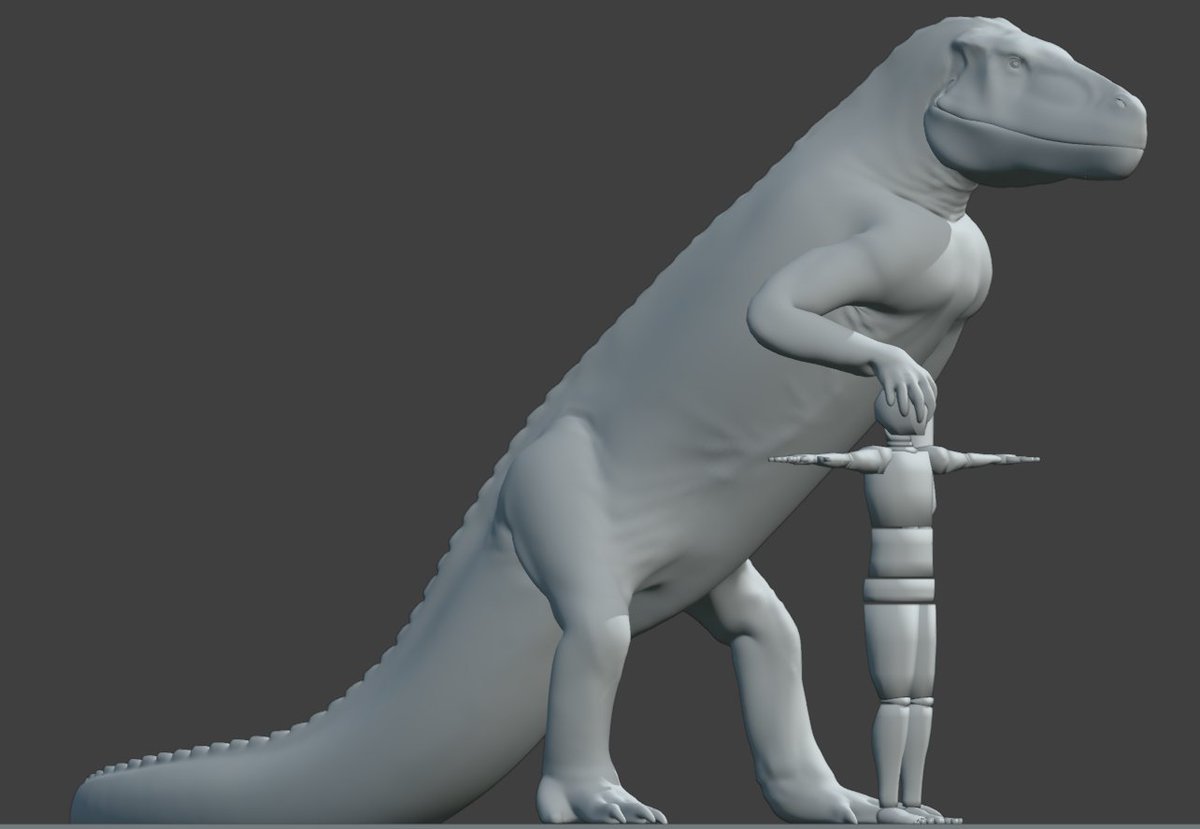 Elemental93's tweet photo. One of, if not THE, largest non-dinosaur predators to walk this Earth, here's Fasolasuchus! A predator to early Sauropods and probably whatever else it could gets its jaws around, it's an interesting look at the long history of this family. Upper estimates of 10 meters is crazy. https://t.co/wE6wUAqFhF