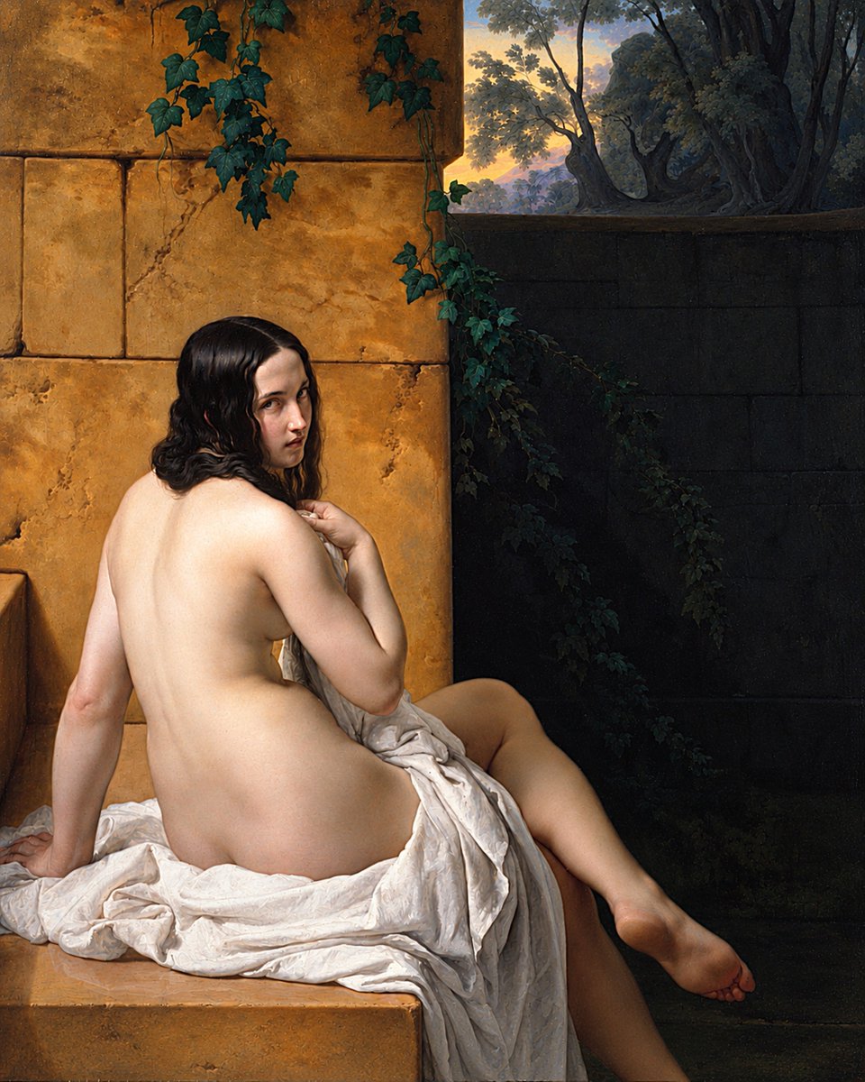 AlexandraSoro's tweet photo. "Susanna at her Bath" (1850)
By Francesco Hayez. (1791–1882) 🖌️🌹
Italian painter.
Oil on canvas. 138 × 122 cm. 
Private Collection. https://t.co/JJhhI0FFKS