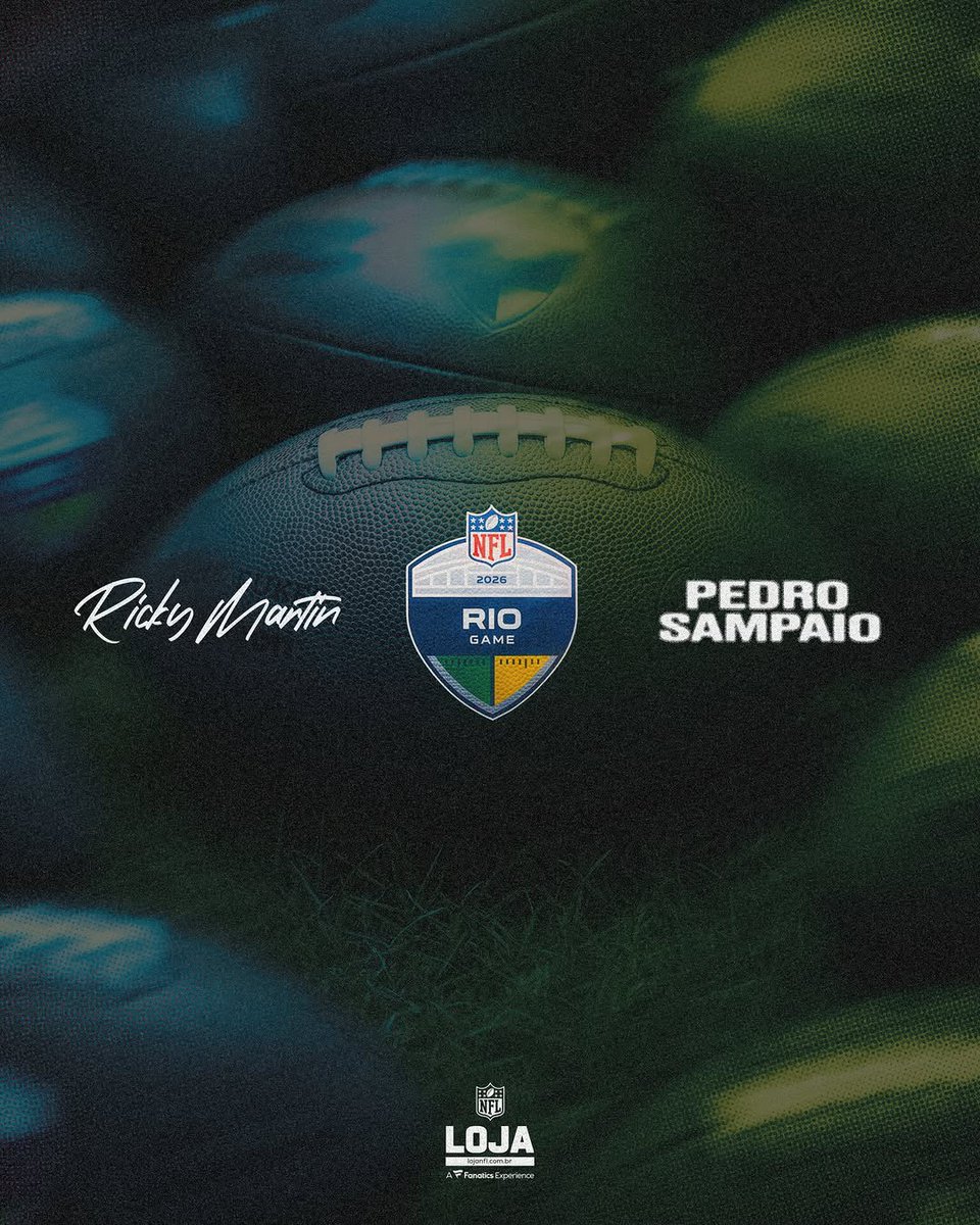 RMwebteam's tweet photo. TODAY IS THE BIG DAY! 🏈🔥
Our @ricky_martin takes the stage at the NFL Halftime Show in Rio 🇧🇷 with @DjPedroSampaio 🎤💥 and #PikitoPikito drops in just a few hours! 💋⏳

The official Ricky Martin x NFL shirt is here 😍👕 Get it at the @NFL Shop 🛍️ https://t.co/dSjVHvT9FN