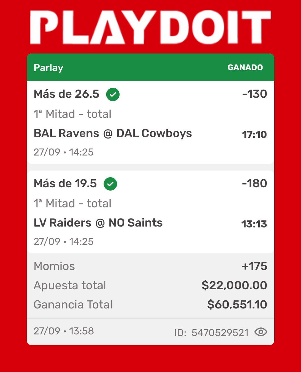 CobraVIP's tweet photo. LO LOGRÉ EN LA VIDA RAZAAAAAA🐍🔥💪🏻

Segundo parlay ganado en el grupo y con solo 2 Picks doblamos el bank en 1 solo día 🤯🤯🤯🤯🤯🤯✅✅✅✅✅ https://t.co/Bq0wTx8NnM