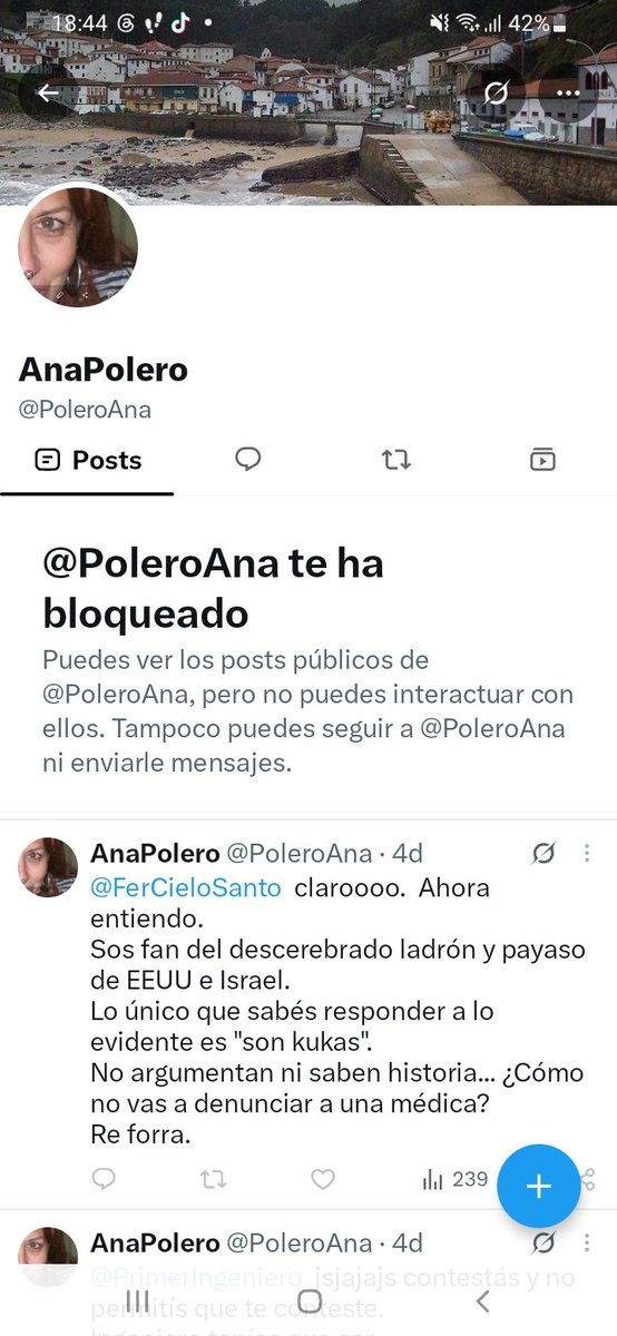 yosolo_yo's tweet photo. @PoleroAna @AngeldebritoOk Muy valiente la Sra jajaja. Borró la mayoría de sus comentarios y luego me bloqueó. Jaja. https://t.co/VQZ3HwEJt1