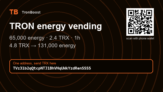 danyellhenxpn's tweet photo. Rent energy instead of burning TRX.

Just send to this address
Address : TVz31b2qQtcpNTJ1BhVHqUWkYzdRenSSSS

Hate copying long addresses? Grab it from my profile link. No typos.

#TRXstaking #gasfee https://t.co/g4v8SjdpYJ