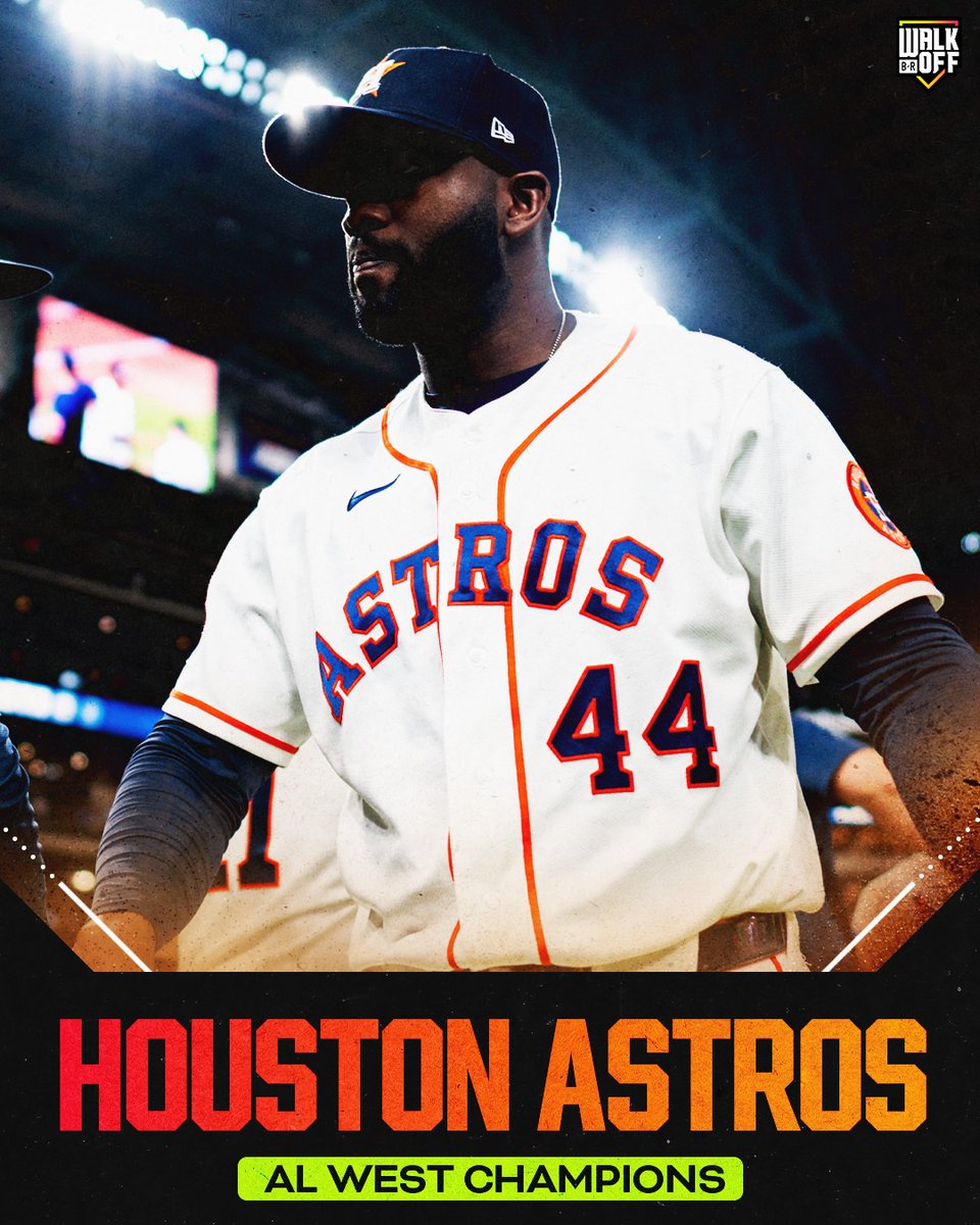 BRWalkoff's tweet photo. THE ASTROS ARE AL WEST CHAMPS FOR THE 8TH TIME IN THE LAST 10 SEASONS ⭐️ https://t.co/DyQhI4JSb0