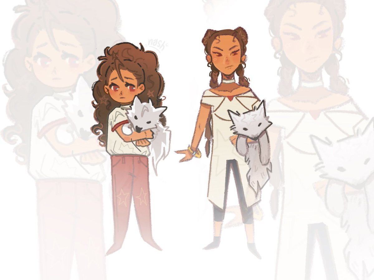 nash_v4en's tweet photo. my two favorite little orphan wolf girlies out for revenge against a skull headed man (very specific) #overwatch #apexlegends https://t.co/9hbDY1CFio
