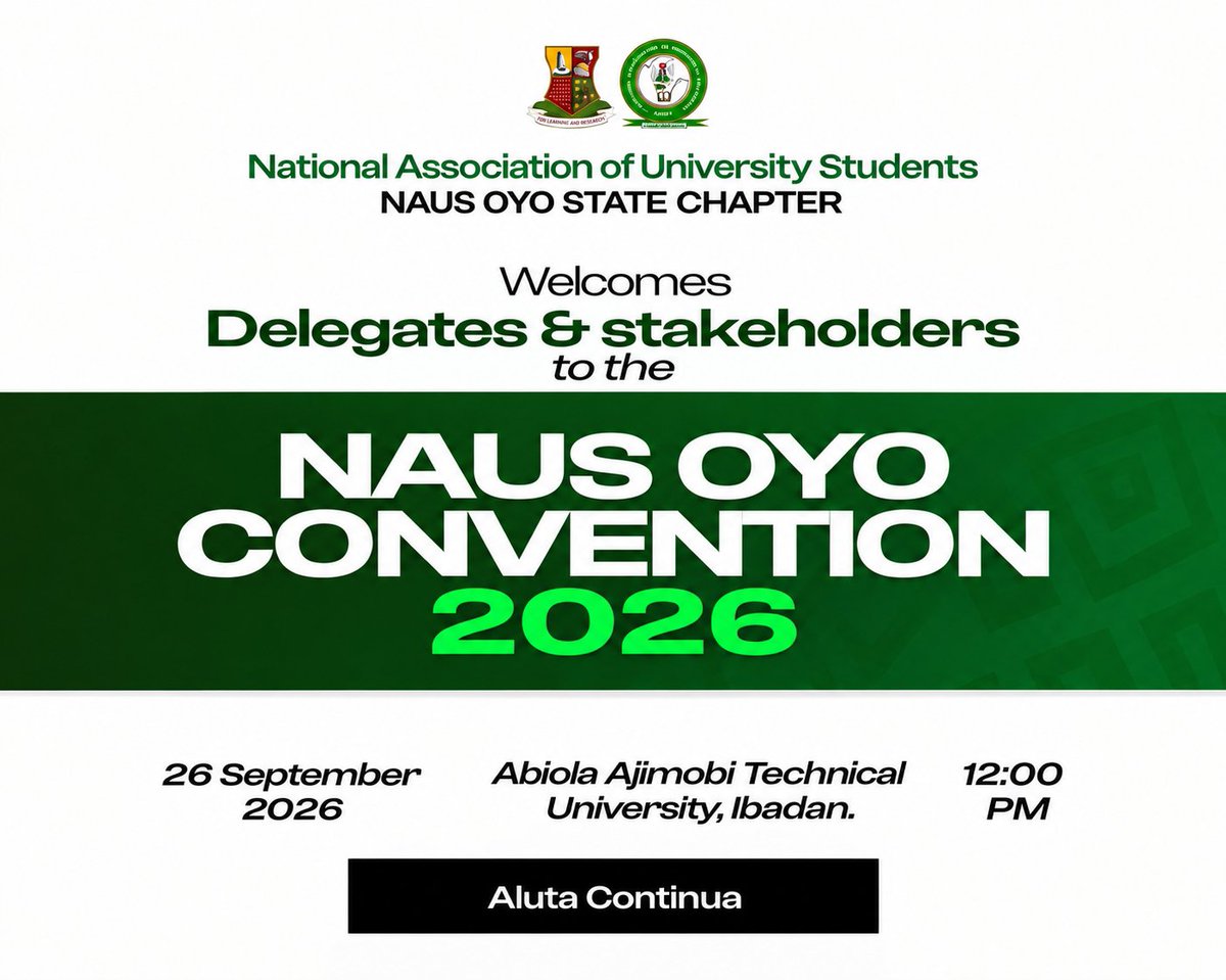 ismailfolawe's tweet photo. This is by the grace of Almighty.
For the past 15 months, I have served in different areas for the betterment of universities in Oyo State under NAUS. Glory be to God as we hand over the mantle of leadership to the new Sheriff.
 Unto the next! https://t.co/qR4dUUsbui