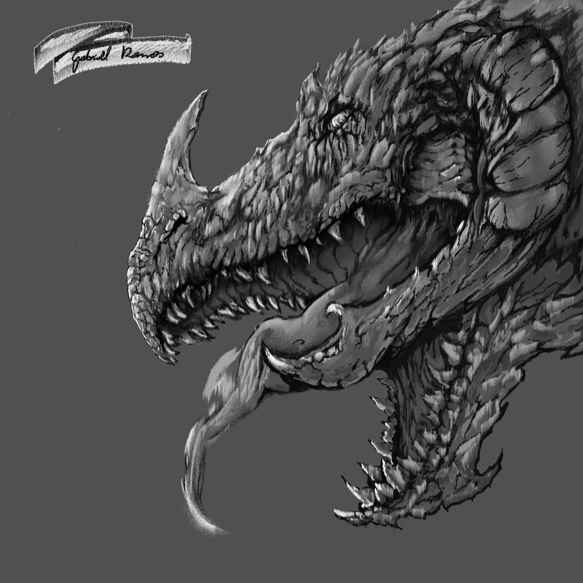 GabslllGabs's tweet photo. Obrigado Monster Hunter por fazer eu voltar a desenhar https://t.co/DrvhcdCFhF