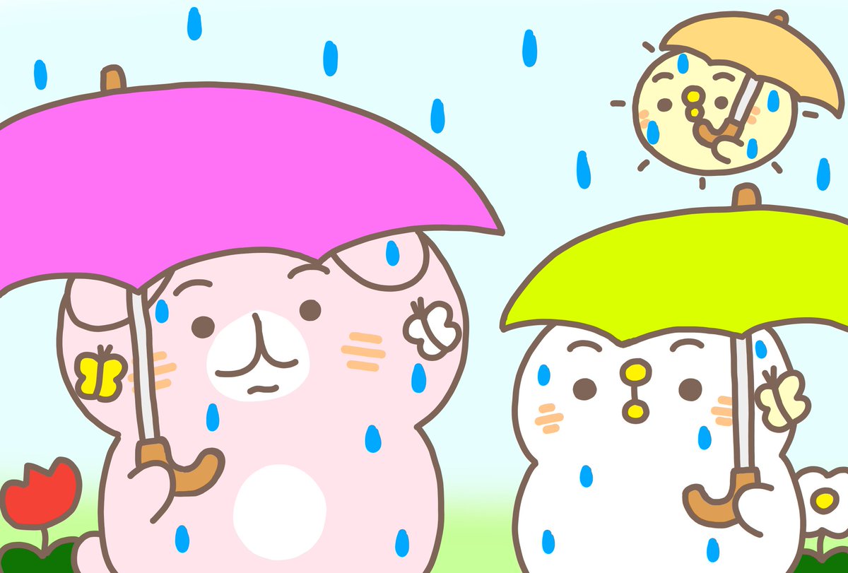 FhdUNrKEn8ZI58m's tweet photo. おはようございます😊月曜日❗
過去絵からですが😆
傘うさピス太陽🐰🐥☀️☂️
今週もはじまりましたね〜❗
また朝から雨ふってますね〜🤔💦
昨日は晴れていたのにね〜🤔💦
雨だと肌荒れるのですよね〜🥺💦
今日も天気や体調に気をつけていきましょうね〜🐰🐥☀️☂️ https://t.co/bSEBjNiFIN