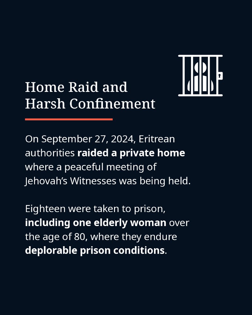 jwpressroom's tweet photo. See link in bio for Special Report: The

Persecution of Jehovah's Witnesses

in Eritrea. September 27, 2026, marks

two years since 18 Eritrean Jehovah's

Witnesses were imprisoned without trial. https://t.co/Iun4c0aP5b