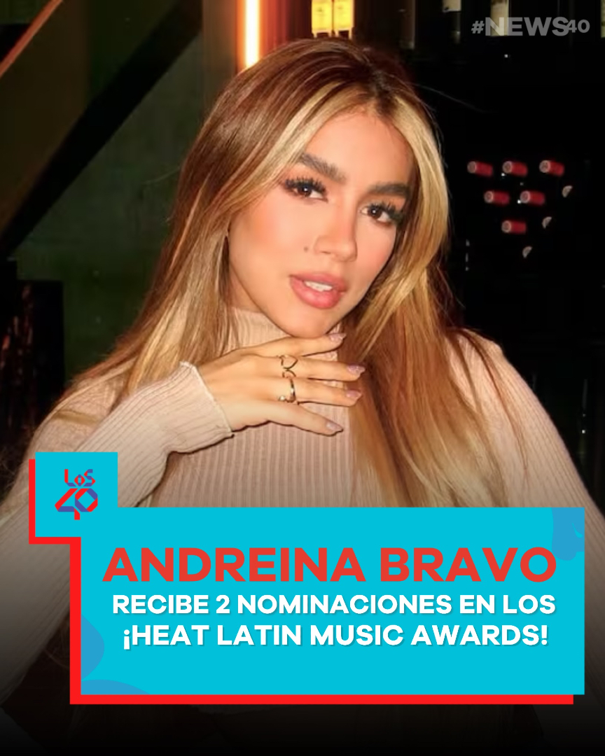 Los40Quito's tweet photo. Andreína Bravo en los Premios HEAT 2026 y esta vez llega con dos nominaciones. 🇪🇨✨

* 🎤 Mejor Artista Región Andina
* 💛 Fandom del Año

Una nueva oportunidad para celebrar su música y el cariño de sus seguidores. ¡Felicidades, Andreína! Eres orgullo ecuatoriano. 🇪🇨❤️

No olvides buscarnos en Google como LOS40 Ecuador y descubre todo lo que pasa en el mundo de la música. 🎶

#LOS40 #LOS40Ecuador #AndreinaBravo #PremiosHEAT #HEAT2026 #TeamAndreina #Ecuador