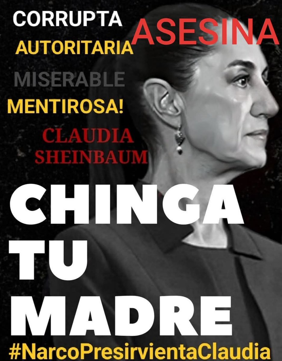Alfredo61798354's tweet photo. CHASPM #NarcopresirvientaClaudia https://t.co/sOnhRgWvr3