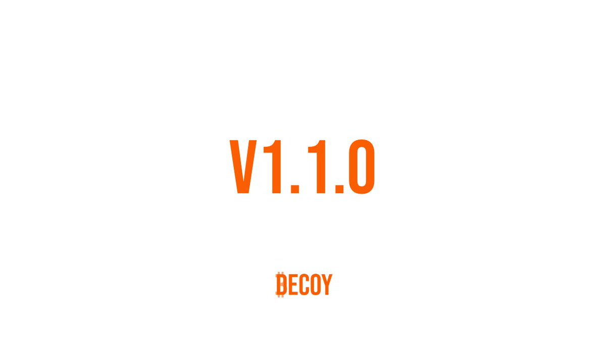 DecoyWalletApp's tweet photo. Decoy Wallet App released its greatest update to date ahead of the Midwest Bitcoin Summit.

Click to reference v1.1.0 details below: https://t.co/My9HOrZxBz