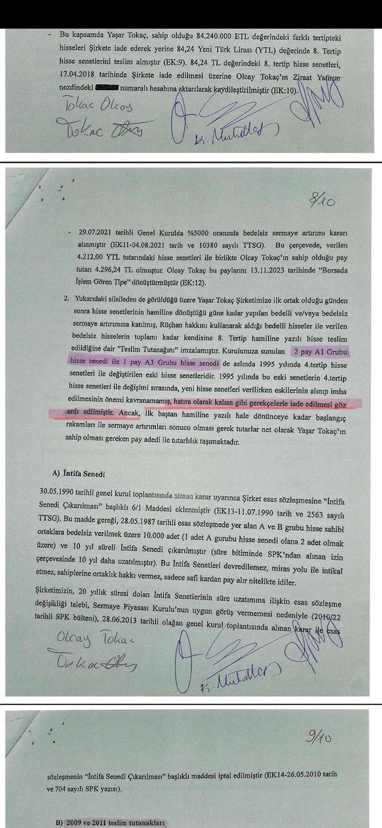 OlcayT35's tweet photo. KAMUOYUNA SORUYORUM:

Bir şirkette noter tasdikli fiziki hisseler, MKK kayıtlarıyla uyuşmayan işlemler, birbiriyle çelişen teslim tutanakları ve “ortaklık pay defteri imha edildi” beyanı varsa, bunları incelemesi gereken kurum SPK değil midir?

Peki bütün bu belgeler SPK’nın önündeyken neden yıllardır sonuç yok?

Bir sermaye piyasası kurumunun görevi yatırımcıyı ve pay sahibini korumaksa, böylesine ağır çelişkiler karşısında sessizlik ne anlama geliyor?

Ortada cevaplanmamış çok basit sorular var:

Hisseler kime geçti?
Hangi tarihte geçti?
Hangi kayıtla geçti?
Pay defteri neden imha edildi?
Çelişkili teslim tutanakları neden açıklığa kavuşturulmadı?

Bu sorular yıllardır cevapsız bırakılıyorsa kamuoyunun şu şüpheyi sorması kaçınılmazdır:

SPK bu dosyada gerçekten denetim mi yapıyor, yoksa belgelerin üzerine sessizlik mi örtülüyor?

Biz kimseye ayrıcalık istemiyoruz.
Sadece belgelerin konuşmasını istiyoruz.

Çünkü bir kurumun itibarı, vatandaşın sorduğu soruları susturmakla değil, o sorulara belgeyle cevap vermekle korunur.

@spkgovtr @ticaret @HMBakanligi @RTErdogan @abakingurlek @mustafaakis @Akparti @mustafaciftcitr @oktay_saral @cbsbb @adalet_bakanlik @tcbestepe @TRombudsman @BDDKResmi @MerkeziKayitTur @borsaistanbul @tvOnlar #borsa #dolandiriliçik #fon #tera #pusula #ankara #türkiye #hissemağdurları #fonmağdurları
