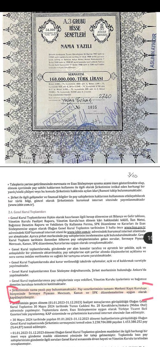 OlcayT35's tweet photo. KAMUOYUNA SORUYORUM:

Bir şirkette noter tasdikli fiziki hisseler, MKK kayıtlarıyla uyuşmayan işlemler, birbiriyle çelişen teslim tutanakları ve “ortaklık pay defteri imha edildi” beyanı varsa, bunları incelemesi gereken kurum SPK değil midir?

Peki bütün bu belgeler SPK’nın önündeyken neden yıllardır sonuç yok?

Bir sermaye piyasası kurumunun görevi yatırımcıyı ve pay sahibini korumaksa, böylesine ağır çelişkiler karşısında sessizlik ne anlama geliyor?

Ortada cevaplanmamış çok basit sorular var:

Hisseler kime geçti?
Hangi tarihte geçti?
Hangi kayıtla geçti?
Pay defteri neden imha edildi?
Çelişkili teslim tutanakları neden açıklığa kavuşturulmadı?

Bu sorular yıllardır cevapsız bırakılıyorsa kamuoyunun şu şüpheyi sorması kaçınılmazdır:

SPK bu dosyada gerçekten denetim mi yapıyor, yoksa belgelerin üzerine sessizlik mi örtülüyor?

Biz kimseye ayrıcalık istemiyoruz.
Sadece belgelerin konuşmasını istiyoruz.

Çünkü bir kurumun itibarı, vatandaşın sorduğu soruları susturmakla değil, o sorulara belgeyle cevap vermekle korunur.

@spkgovtr @ticaret @HMBakanligi @RTErdogan @abakingurlek @mustafaakis @Akparti @mustafaciftcitr @oktay_saral @cbsbb @adalet_bakanlik @tcbestepe @TRombudsman @BDDKResmi @MerkeziKayitTur @borsaistanbul @tvOnlar #borsa #dolandiriliçik #fon #tera #pusula #ankara #türkiye #hissemağdurları #fonmağdurları