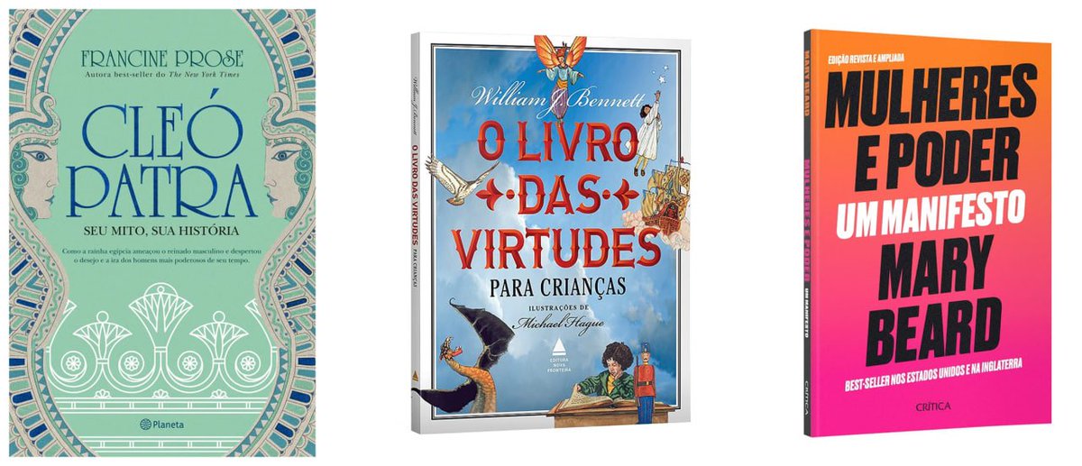 911Literatura's tweet photo. ⚪️ Cleópatra
💰 R$ 20,62 ➜ https://t.co/u6wRPblDyv

⚪️ O livro das virtudes para crianças
💰 R$ 36,75 ➜ https://t.co/QOI0G7kD9n

⚪️ Mulheres e poder: Um manifesto. Edição revista e ampliada
💰 R$ 19,74 ➜ https://t.co/Wgnta1chTL

🟧 Promoção por tempo limitado. https://t.co/36vuio5Rkx