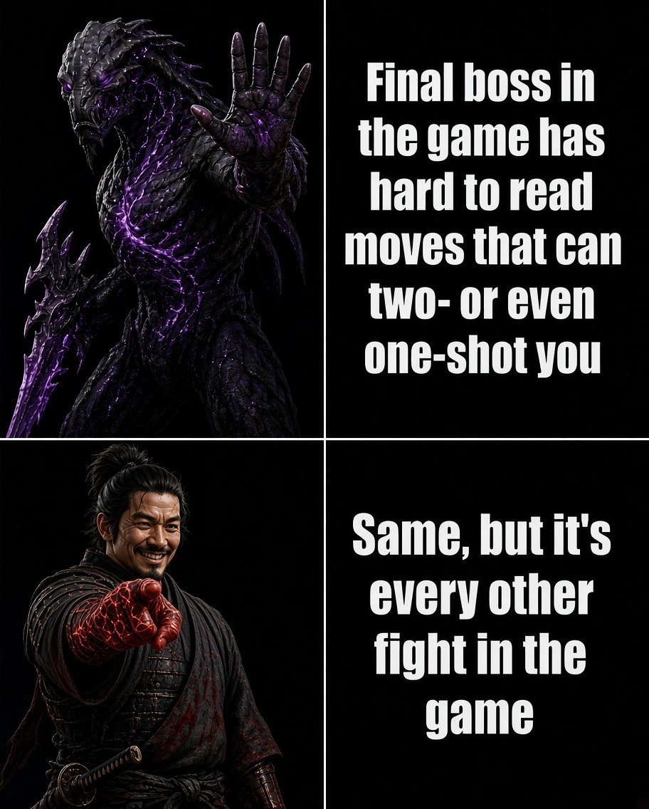 onelivesleft's tweet photo. Mortal Shell 2 vs Onimusha https://t.co/obJe3qlI5T