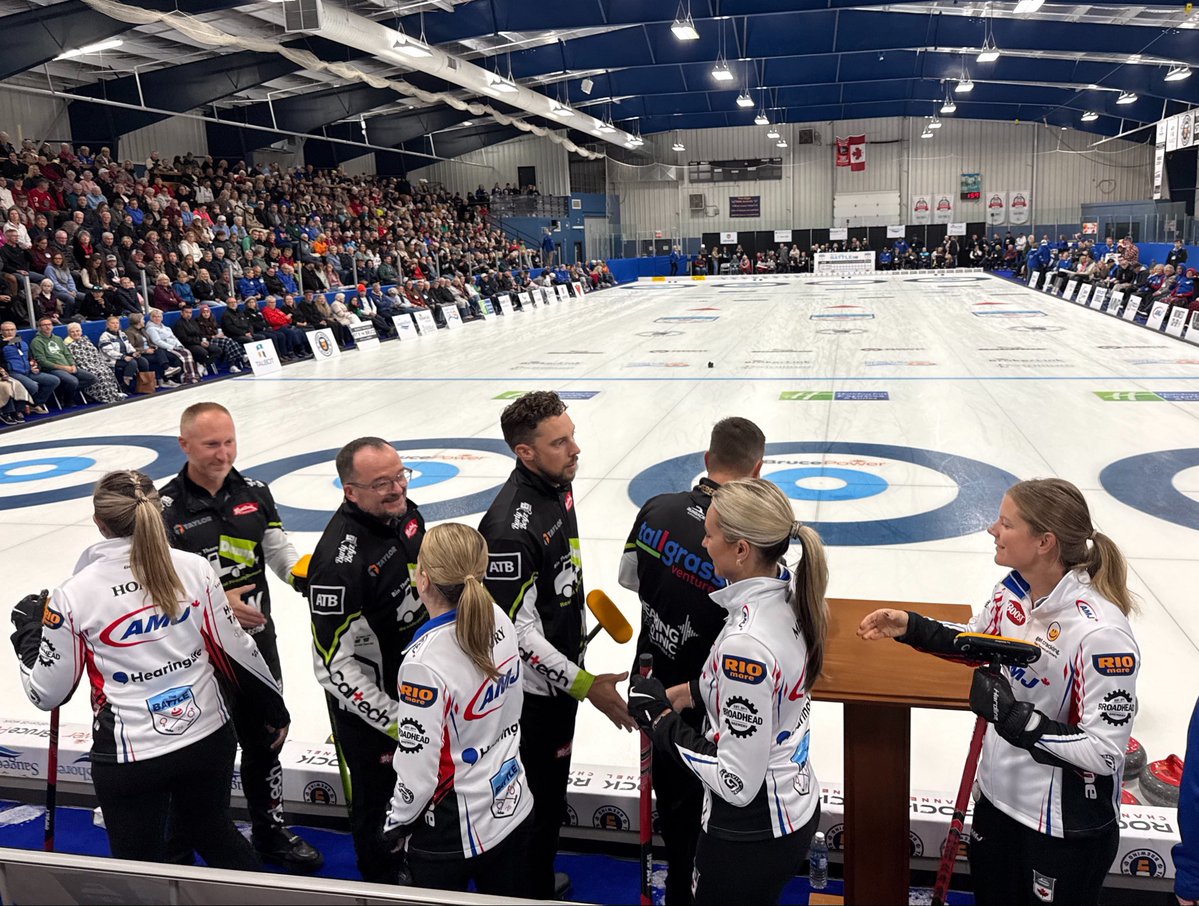 Devin_Heroux's tweet photo. Signing off from Port Elgin.
Congratulations to The Battle organizing committee, 100 volunteers and the entire community for a first-class curling weekend.
Sold out for every draw. More than $40K raised for charities. A resounding success from start to finish. https://t.co/PLj9W7dpmv