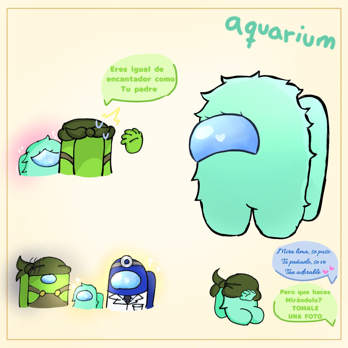DarlingOfigod34's tweet photo. Hello more blime, you don't know how much I love this ship that I even made a little baby for them 💚💙,I'll make more drawings of my parents ≥0≤❤️ https://t.co/HOSwc7qHND