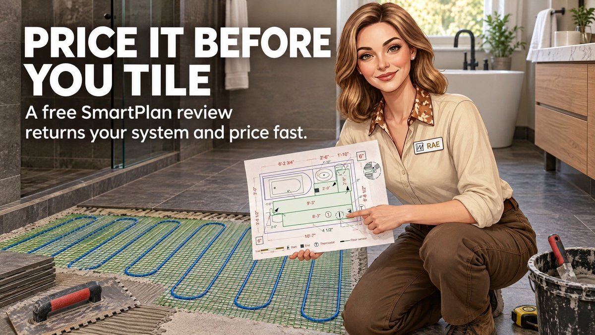 WarmlyYours's tweet photo. Before the flooring order goes in, get the heating layout figured out first. 📐 floor
Free SmartPlan™ review: system recommendation, wiring, pricing—no obligation to buy 👇
https://t.co/PkICytnaXA
#FloorHeating #HomeRenovation #TileInstallation https://t.co/dOPzoBwDrf