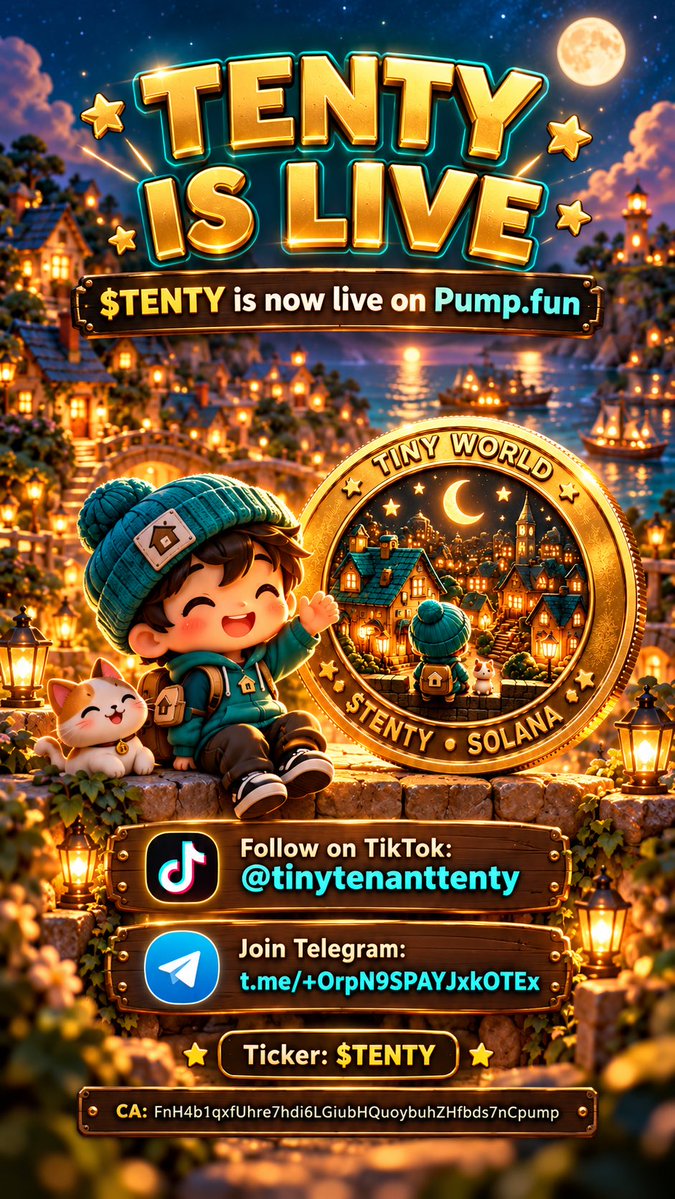 TinyTenantTenty's tweet photo. This isn’t just Tenty’s story anymore.
    You help build what happens next.
#trending2026 #CryptoTwitter #memecoin #live #TENTY https://t.co/OOK3iTt2bM