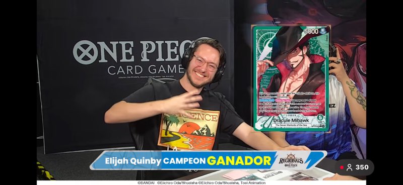 OPTCGgrinder's tweet photo. I WON!!! FOURTH WIN!!!!!
IM SO HAPPY :)))))
BEST 50 0 DOUBT

First of all shoutouts to my girlfriend abbey; the love of my life. I couldn't do this without you. Shoutouts snoopy prep- best team in the game. Shoutouts dojo dojo dojo!!

Dont know swiss but topcut:
2-0 vs enel 🎲 
2-0 vs mihawk 🎲 
2-0 vs enel 
2-0 vs mihawk 🎲 
2-0 vs sabo 🎲 

Only game lost was very a kaido in swiss that had the perfect 20 cards

A lot of people in the community only care about serials because it is the money spike, but for me I don't count them or care. I only care about wins. I played before the money got crazy and ill play after because all I want is to be the best player in the world and world champion.

I love mihawk. Over the last month I threw away a couple wins and got 2 2nd places so getting this win with him before hes gone has me so happy. Theres some decks that have been printed that I just need to win with, and im happy to say ive gotten a win with most of the decks ive felt that way about (doffy, imu, enel, mihawk)!

A lot of people say mihawk is a low skill deck but I completely disagree. It is no enel but I think it is one of the highest skill ceiling decks in the game and it rewards really high level players consistently. It also gets a lot of free wins in the hands of bad players, and is far too broken, so I understand both the frustration with the deck and why it had to be banned. BUT IM SO HAPPY I GOT A WIN WITH IT BEFORE IT DID!

Shoutouts the latam community and chile. Honestly the best region in the community. So kind, phenomenal etiquette, accommodating, and full of great players!!

One piece is a game of runs
4th win in an agency shirt agency agency