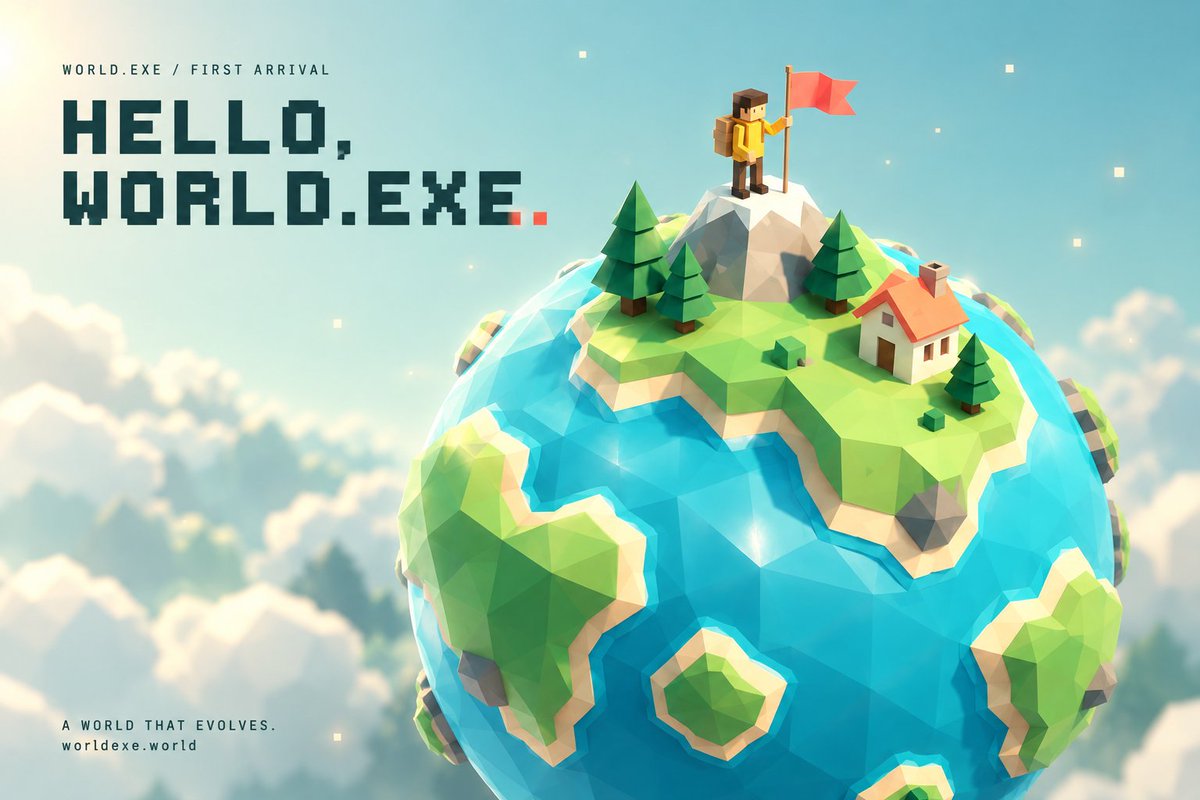 enterworldexe's tweet photo. Hello, WORLD.EXE! https://t.co/WAVXaR95h3