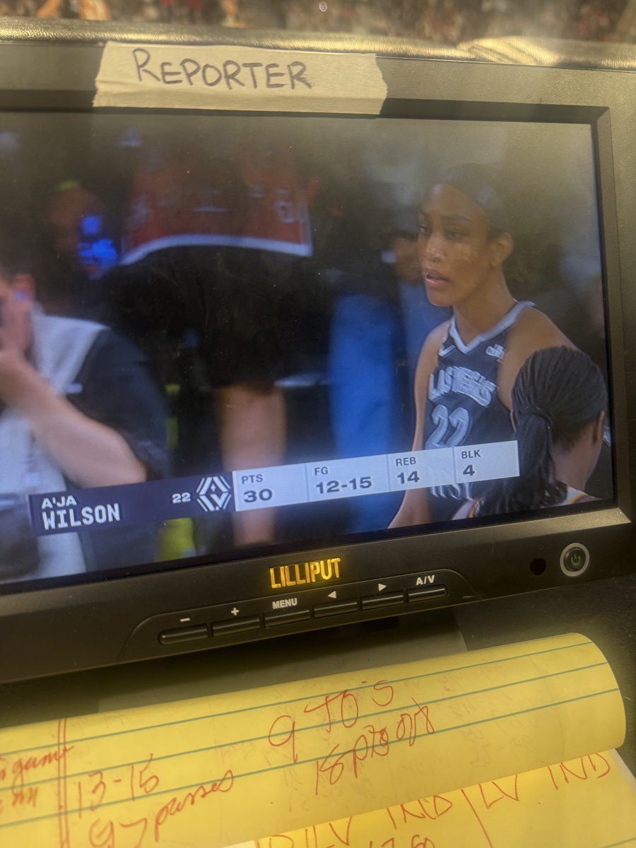 sportsiren's tweet photo. I just feel lucky to be alive and witnessing the @breannastewart and @_AjaWilson22 era. Absolutely breathtaking. #wnbaplayoffs https://t.co/xnmy2A9Iil