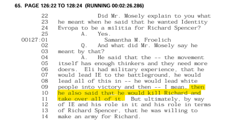 NeedMoreJews's tweet photo. The Future Plot to Unalive Richard Spencer
Samantha Froelich also reported in her court testimony that Elliot Kline was turning Identity Europa into a militia for Richard Spencer, but would one day have to unalive Spencer and become the real leader. https://t.co/Lj44lSutWB