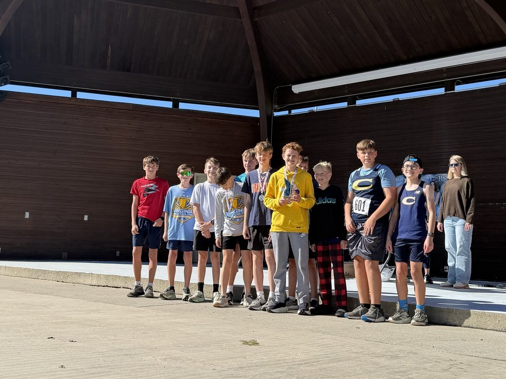 CMSGoBlue's tweet photo. We are running full speed ahead into this week with results from yesterday's XC meet! Yesterday, the cross country team ran in Covington at the Alleghany XC Invitational. Many runners set personal bests and out of 13 teams our boys’ team placed 2nd and the girls’ team placed 5th. https://t.co/LHRJ4QCUF3