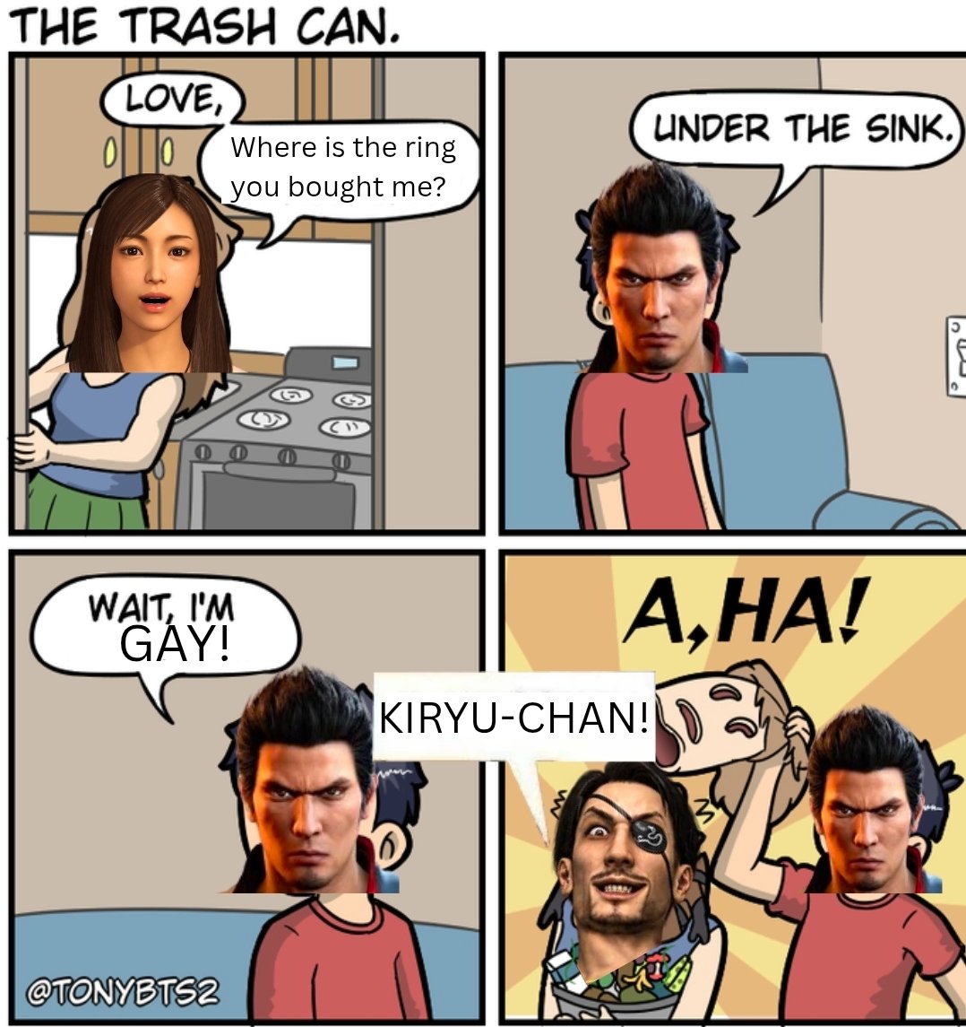 LikeASherwin's tweet photo. THAT'S what gave it away Kiryu? https://t.co/DNdNnkTCEn