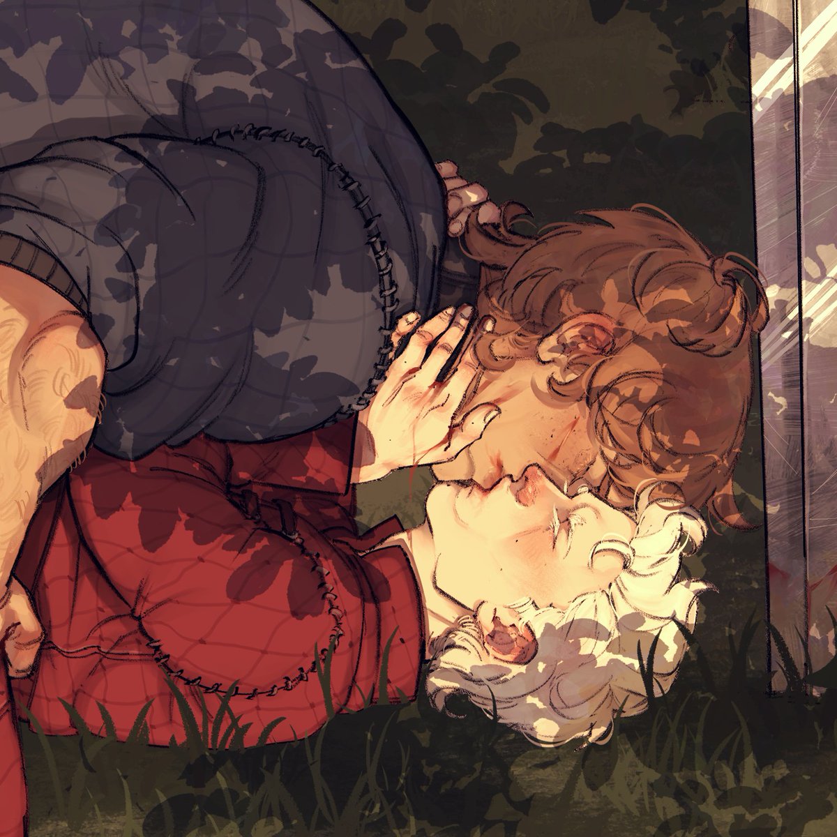 Moonwitchss's tweet photo. Commission #Dunkaerion for @yaoismus (always with such fun ideas to draw) ✨ 

It seems like Dunk and Aerion always end up in the same place (in each other's mouths) https://t.co/lckAfYZt7x