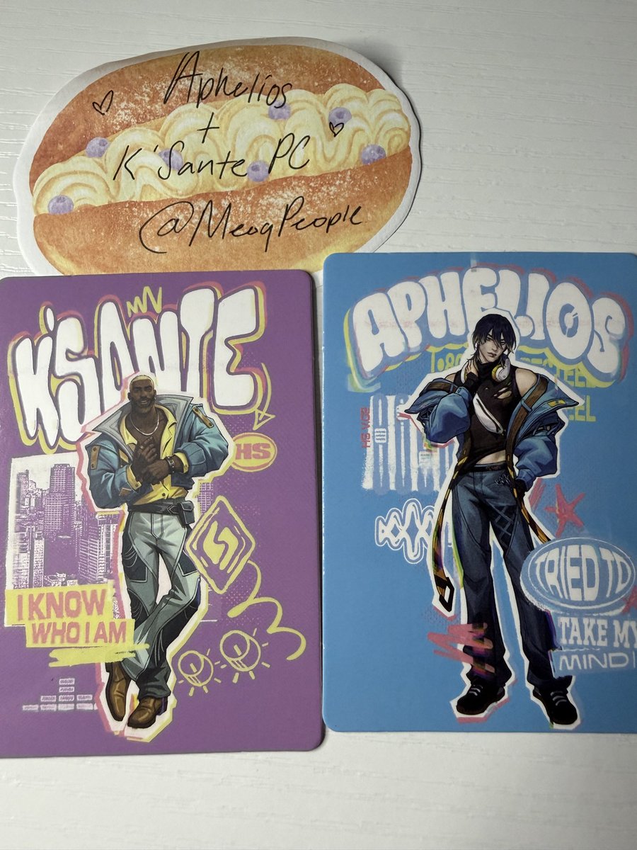 MeoqPeople's tweet photo. HeartSteel -League of Legends

Hello!! :3
I don’t really have any HeartSteel or any league moots on this account, but wanted to try and see if I can trade these two babies for a Yone or Sett pc 💜
- Aphelios PC
- K’Sante PC

Previous pc trading proof below :3
#HEARTSTEEL‌ https://t.co/Lt0cTuwIQJ