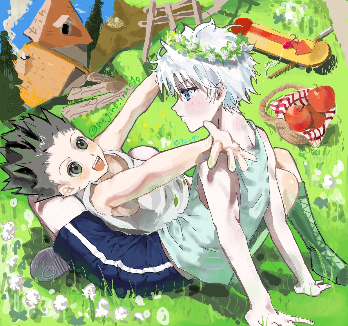 negino_irasuto's tweet photo. 絵チャ合作⭐️⭐️ #ハンターハンター https://t.co/8ocaB9JbgD