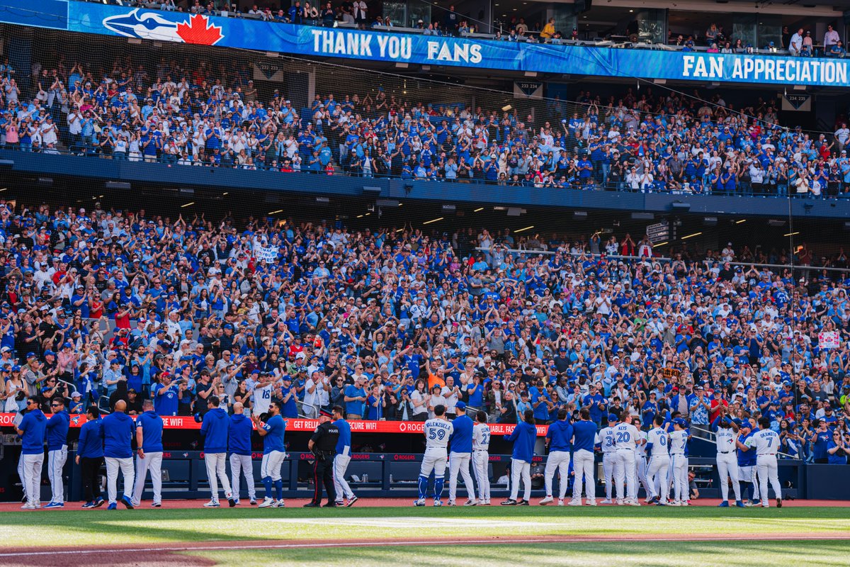 BlueJays's tweet photo. For the last 50, the next 50, and everything else that's to come...

We couldn't do this without you. We can't wait to see you again 💙 #BlueJays50 https://t.co/RyiVayybEl