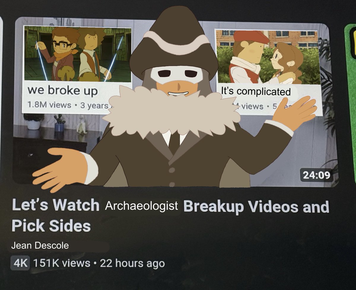 hyprogold's tweet photo. What Descole does in his free time #professorlayton https://t.co/tR5Qb16Nrf