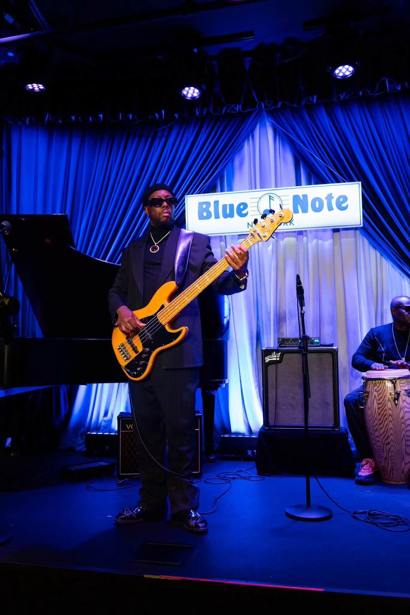 wyclef's tweet photo. If these walls could talk, they’d tell the story of jazz. @BlueNoteNYC 

With Q Theory, I wanted the visuals to carry that history too. Creating something new in a room where so much has happened, bringing the history together and taking the sound forward.

#QuantumLeap #QTheory #vol2
